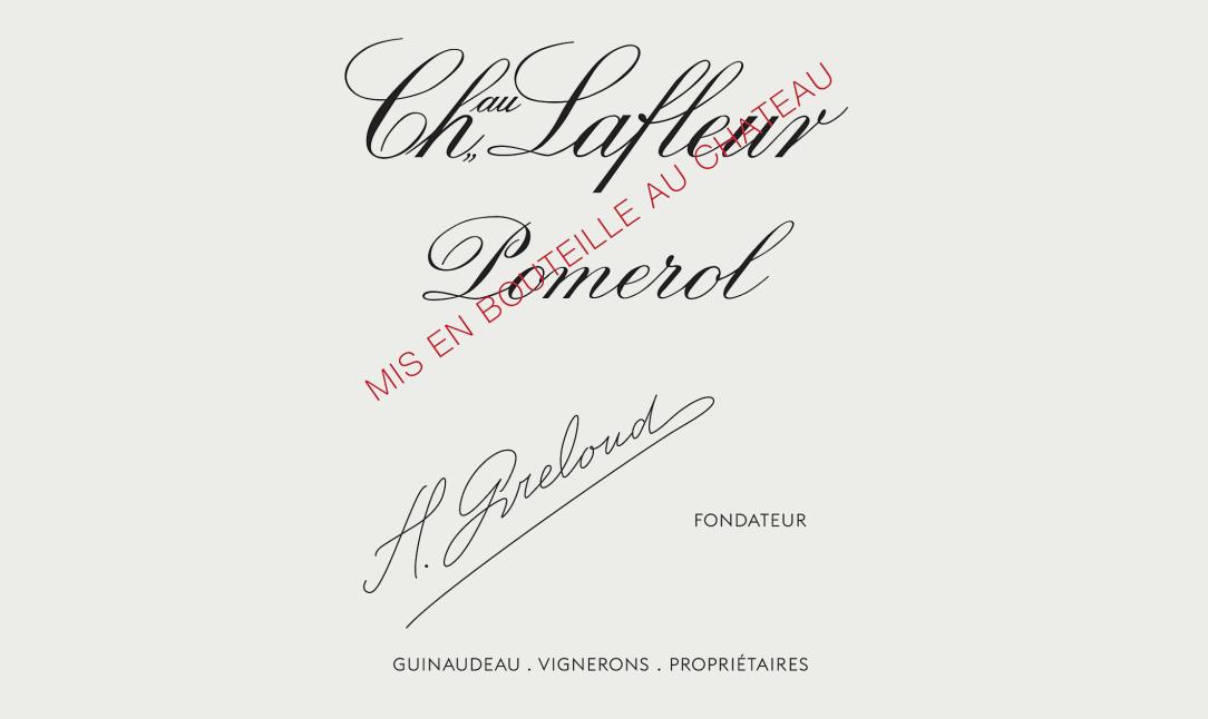 Wine bottle label of Chateau Lafleur Pomerol