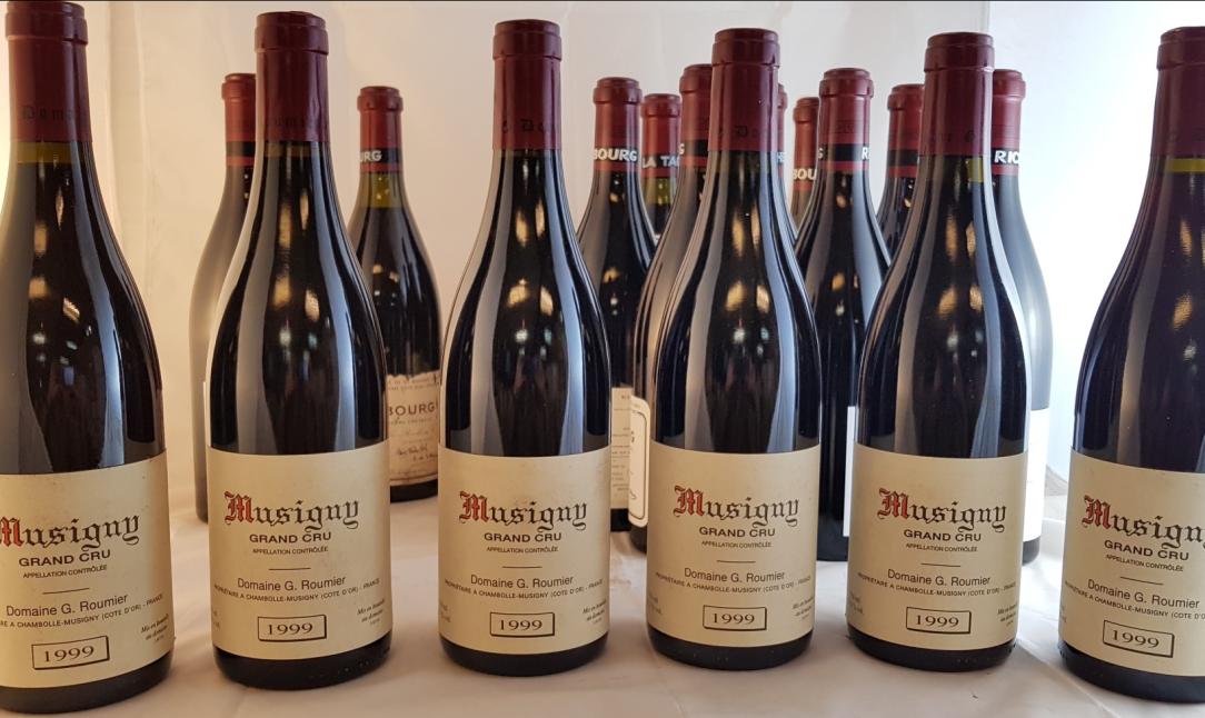 Bottles of Georges Roumier Musigny Grand Cru