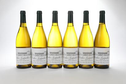 Six bottles of Domaine d'Auvenay Chevalier Montrachet 1995 wine