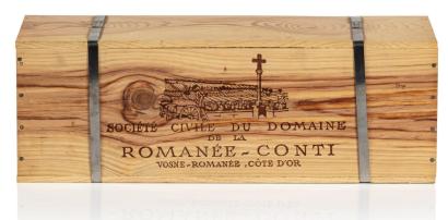 Wooden case of DRC La Romanee-Conti wine