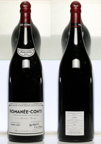 Jeroboam bottle of DRC, Romanee-Conti 2001 wine 