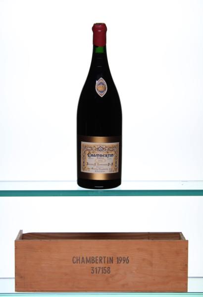 One 300cl jeroboam of Rousseau Chambertin 1996 with wooden case