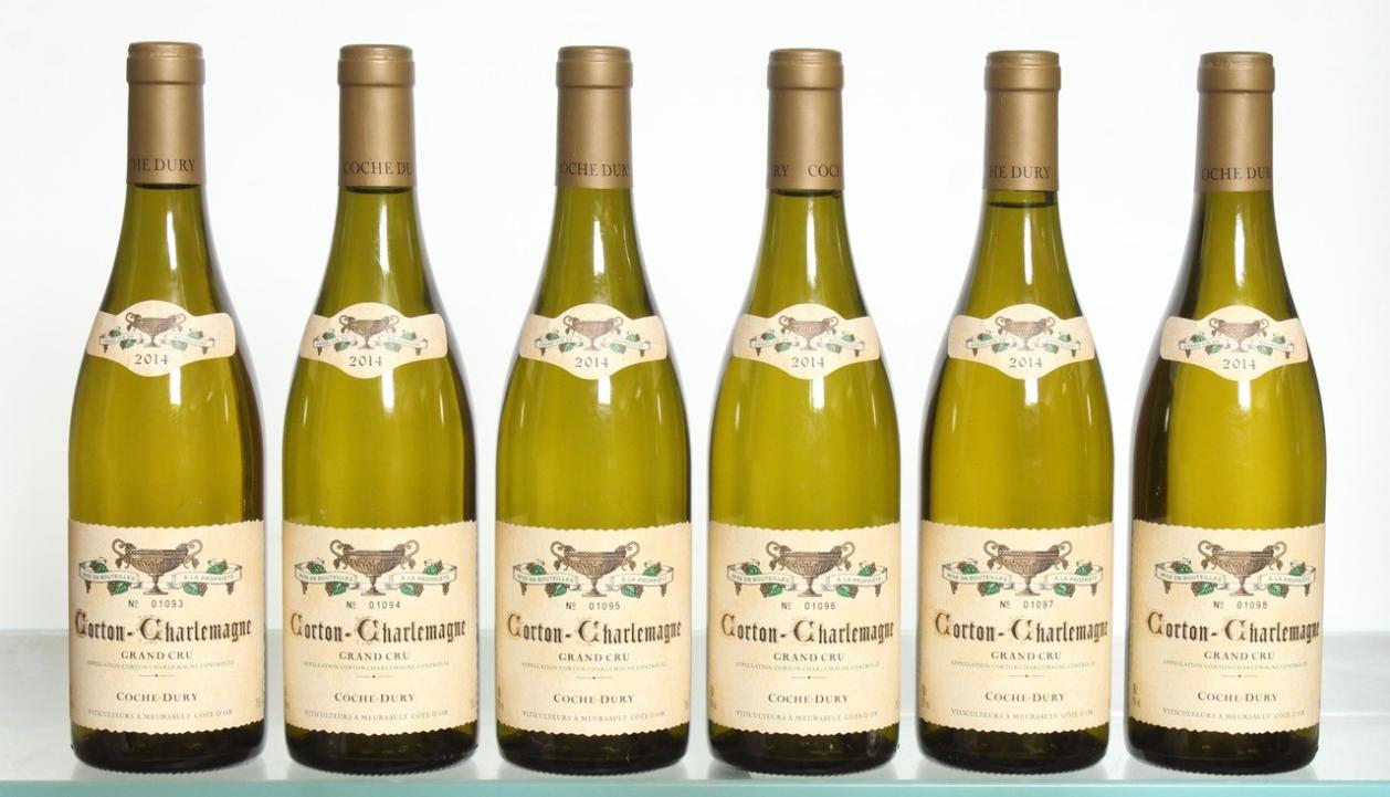 6 bottles of Coche-Dury Corton Charlemagne 2014