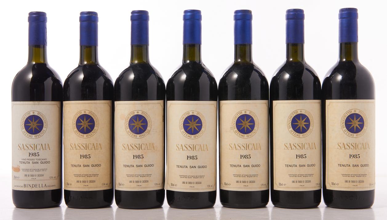 6 bottles of Tenuta San Guido, Sassicaia 1985